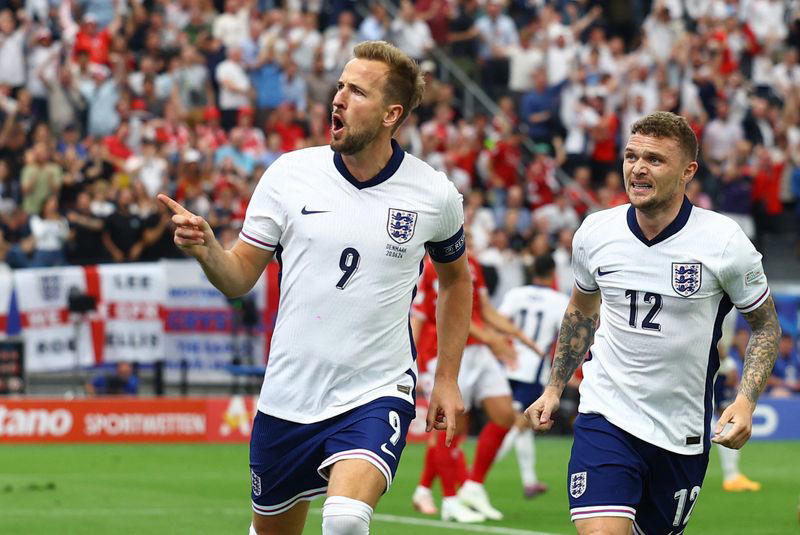 soccer-england held by denmark after hjulmand stunner