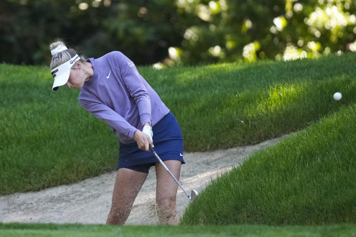 nelly korda shoots 69 and takes the early lead at the women's pga championship