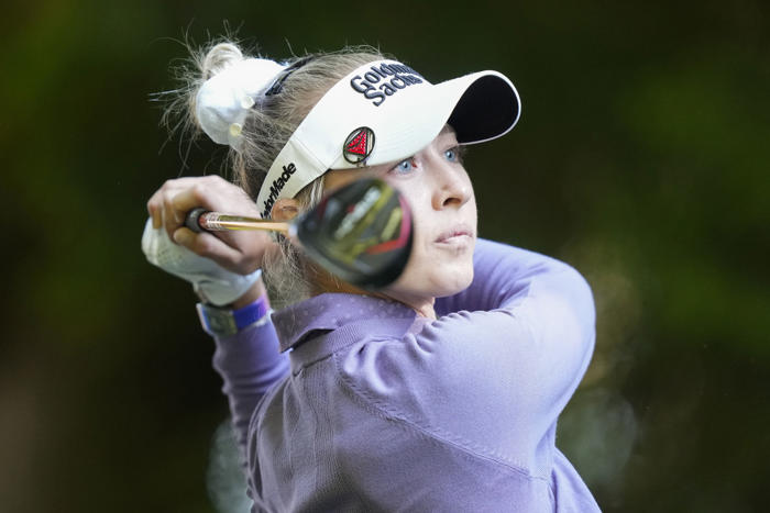 nelly korda shoots 69 and takes the early lead at the women's pga championship