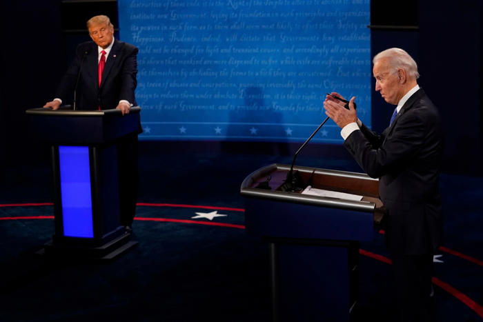 why trump gets final word over biden in first presidential debate and what it means