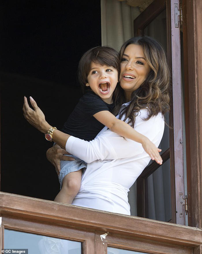 eva longoria, 49, reveals she's proud of her 'very cultured' six-year-old son santiago who 'understands and appreciates other cultures'