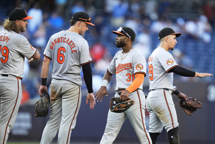 orioles use big 2nd inning against gil to rout yankees 17-5 and win 22nd straight series vs. al east