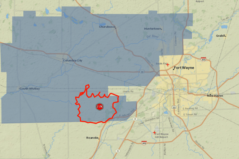 Power Restored After Over 2 000 Were Without Power In Allen And Whitley County