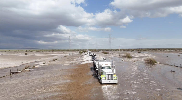 powerful storm transformed 'relatively flat' new mexico village into 'large lake,' forecasters say