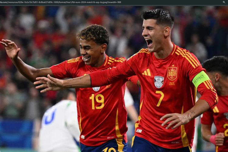 link live streaming timnas spanyol vs georgia - waktunya la furia roja lanjutkan kesempurnaan di euro 2024