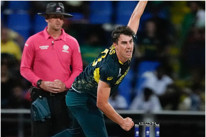 aus vs ban: pat cummins claims first hat-trick of t20 world cup 2024