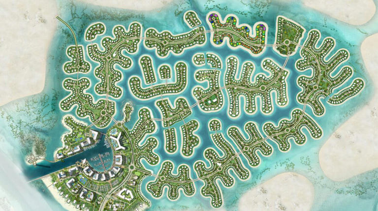 A top view of the island's master plan. Photo: Ramhan Island