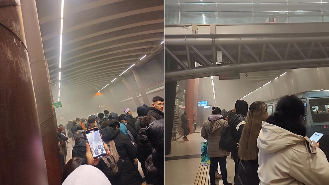 metro cerró la estación vicente valdés ante presencia de humo