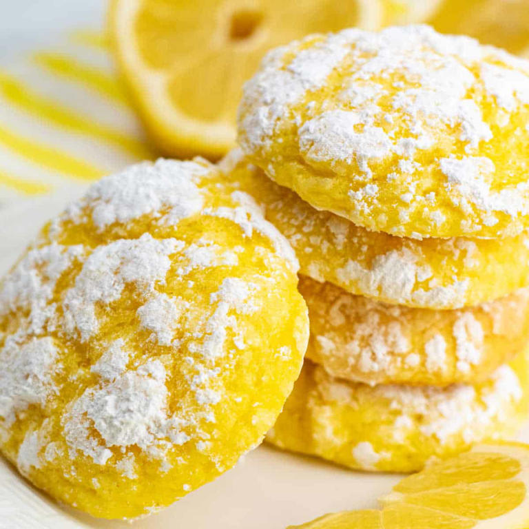 Easy Lemon Cake Mix Cookie Recipe 0586