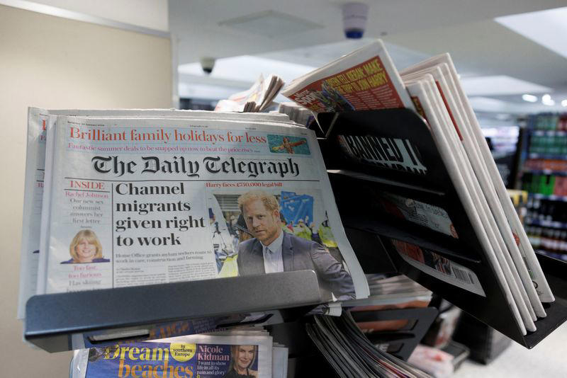 redbird imi opens bids for its sale of uk's telegraph newspaper