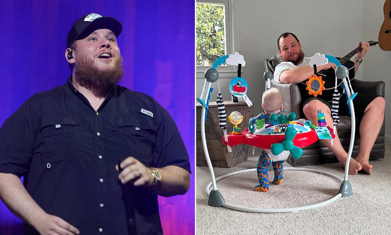 Emotional Luke Combs reveals he missed son Beau's birth while on tour