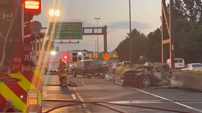 2 Dead, Another Hurt In Fiery Crash Involving 3 Vehicles On I-270 In ...