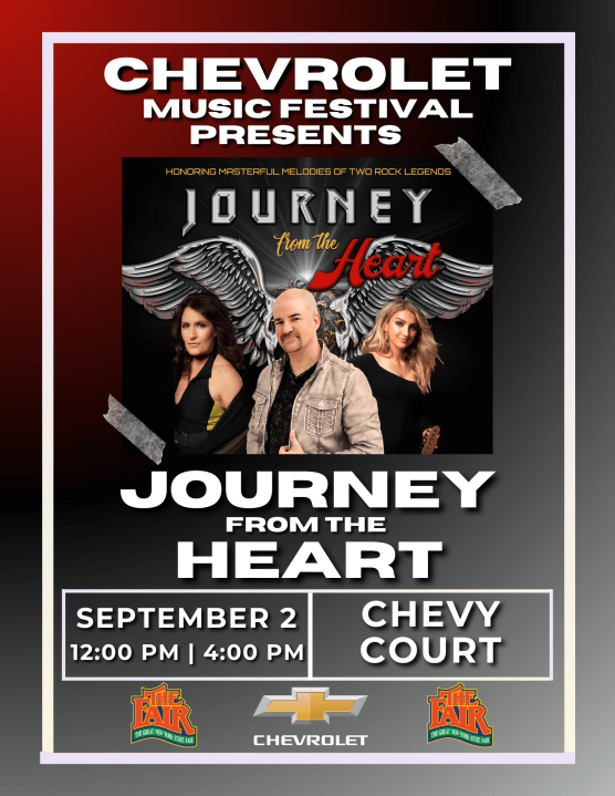 Tribute band Journey From the Heart booked for the NYS Fair