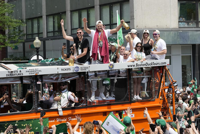 cue the duck boats: boston salutes celtics' record 18th nba championship with parade