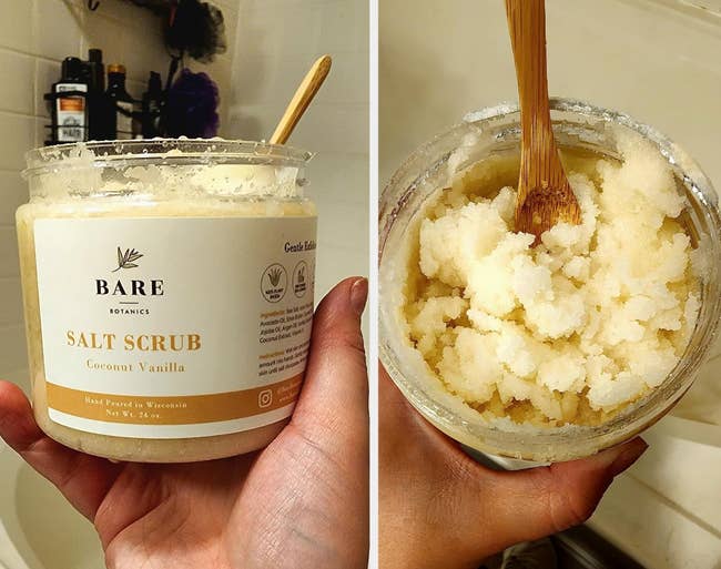 the coconut vanilla body scrub