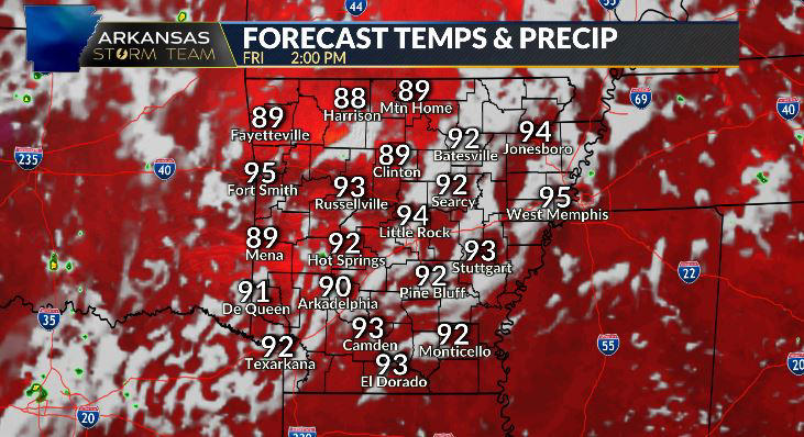 Arkansas Storm Team Forecast: Heat becomes more dangerous into the weekend