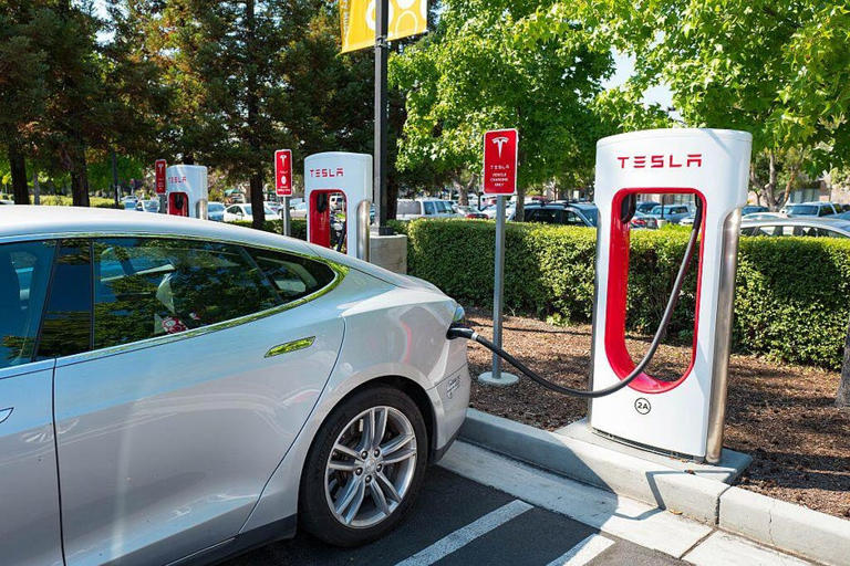 Over the last few years, some Tesla owners have reported that when the 12-volt battery gives out, they've been locked in or out of their cars. Smith Collection/Gado/Getty Images