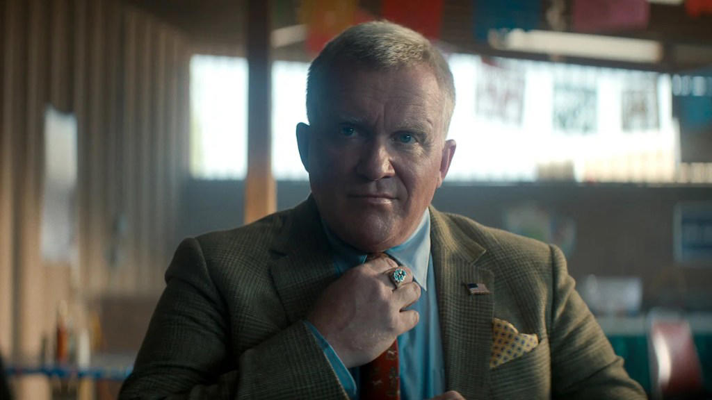 amazon, anthony michael hall is embracing his villain era in 'trigger warning' and 'reacher' season 3