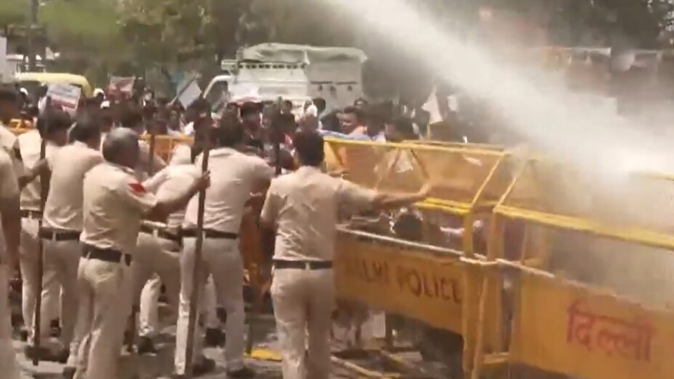 Delhi News: Water Cannons Used Against Those Protesting Over Water ...