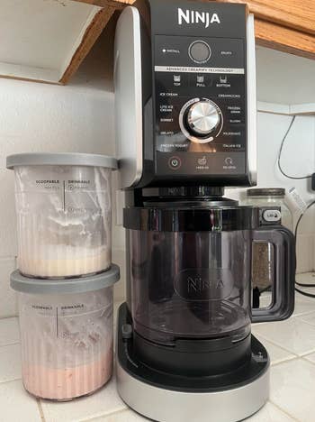 reviewer photo of the ninja creami on a countertop