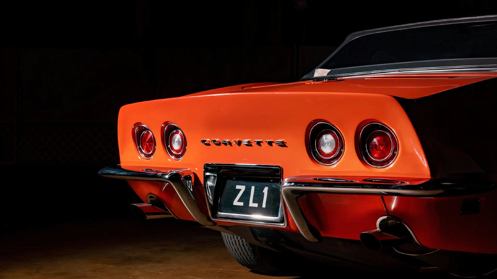 Orange 1969 Corvette ZL1 back
