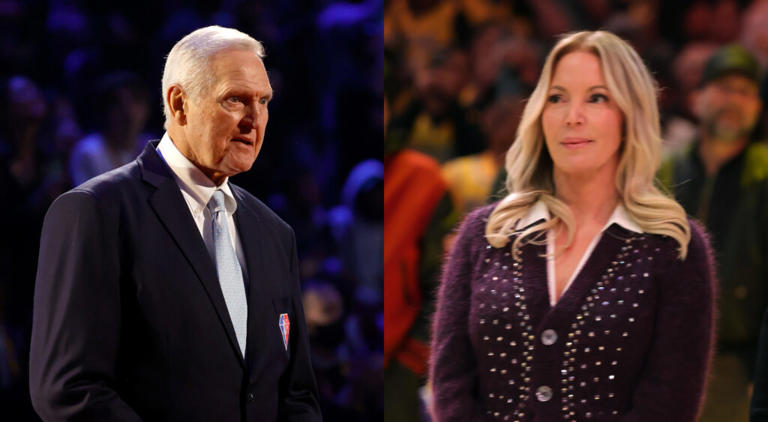 Jerry West and Jeanie Buss (Image Source: Getty Images)