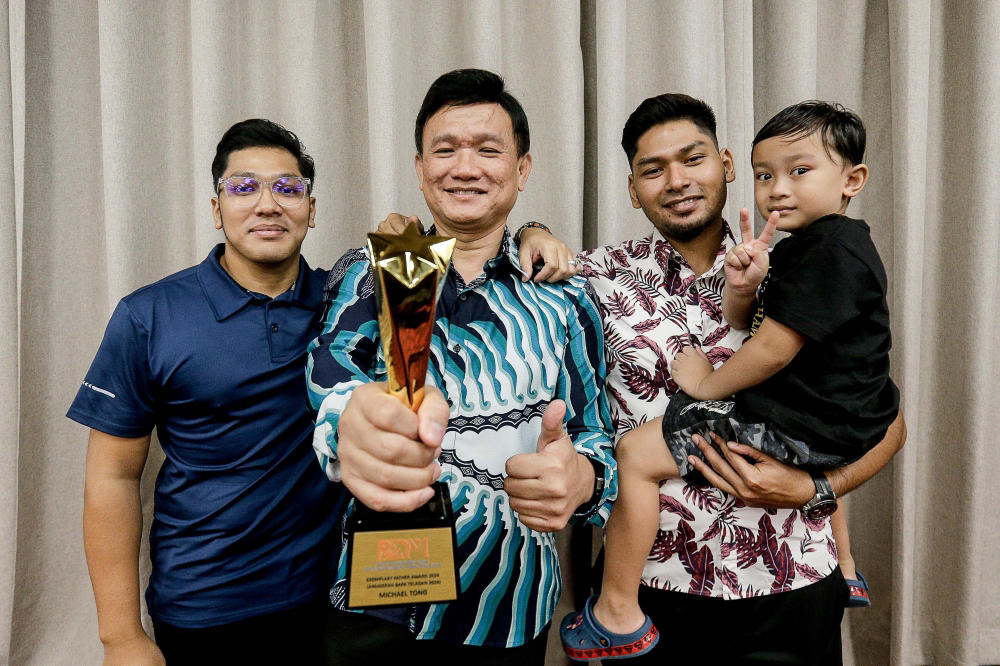 what makes a dad? to michael tong, recipient of the exemplary father award 2024, it’s having a caring, loving, sympathetic heart over blood ties