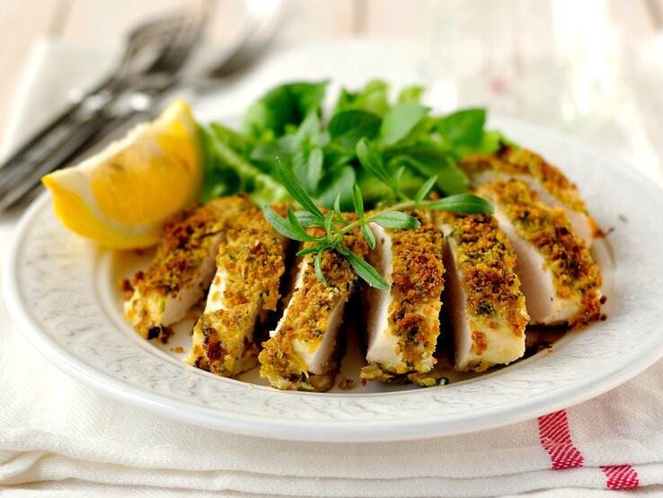 Saftiges Hähnchen Mit Zitronen-Parmesankruste Aus Dem Ofen