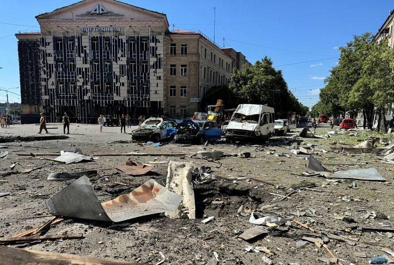 russian bomb attack kills three, injures 52 in ukraine's kharkiv