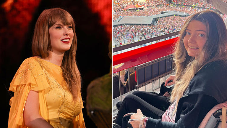 Mahon, right, bought tickets to Taylor Swift's "Eras Tour" after her "prognosis" date. Getty Images