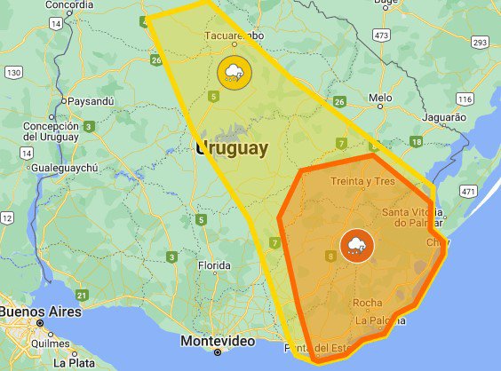 Inumet Emitió Alertas Amarilla Y Naranja Por Tormentas Fuertes: Las ...