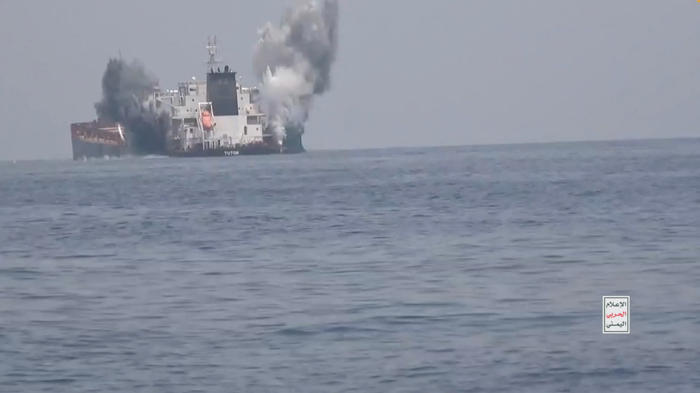 houthis claim attack on ship that docked in israel