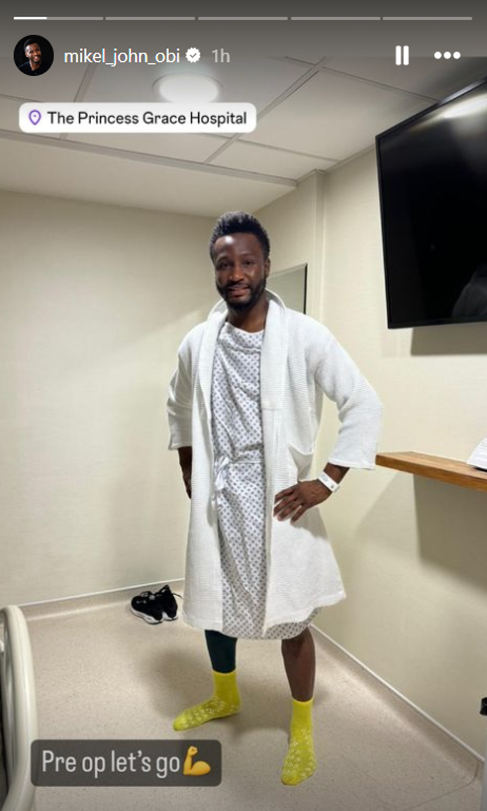 photos: mikel obi undergoes surgery in uk