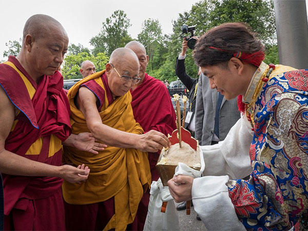 tibetan spiritual leader dalai lama arrives in switzerland's zurich