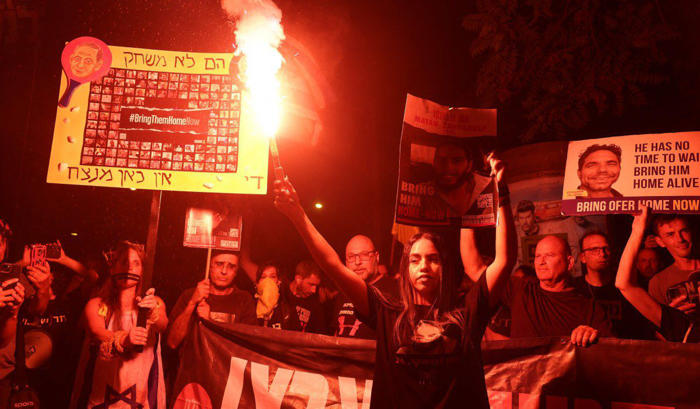 fotos: así fueron las protestas contra benjamin netanyahu en israel