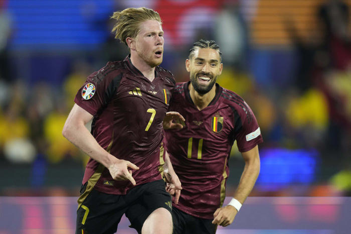 de bruyne crowns belgium's 2-0 win over romania to get euro 2024 campaign on track