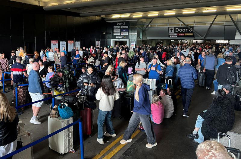 uk's manchester airport faces cancellations after power cut