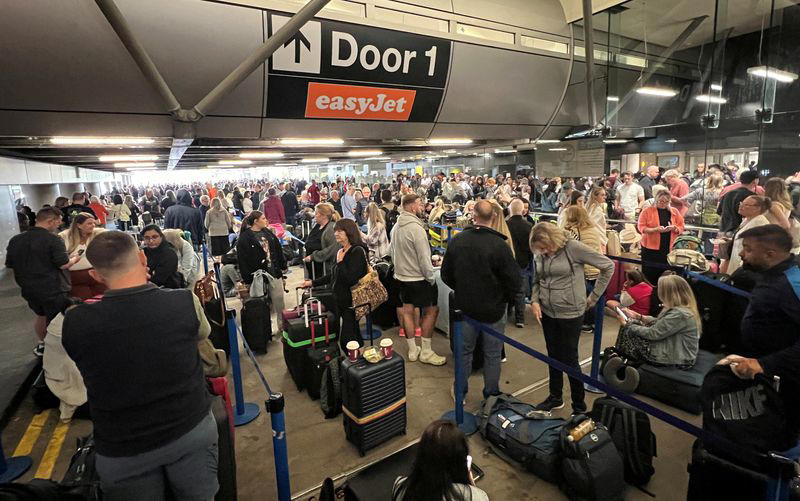 uk's manchester airport cancels flights from two terminals after power cut