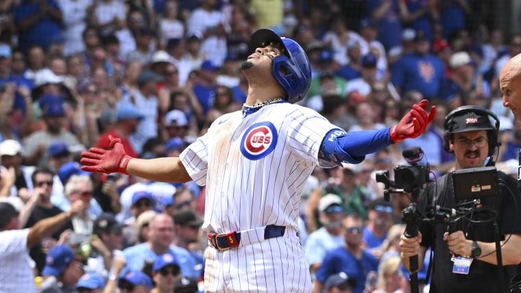 struggling cubs infielder launches chicago's longest home run of season