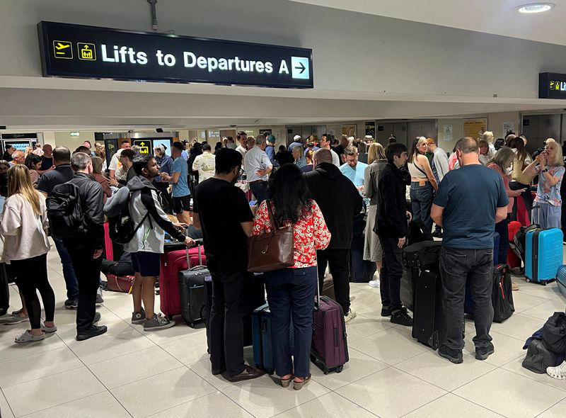 uk's manchester airport cancels flights from two terminals after power cut