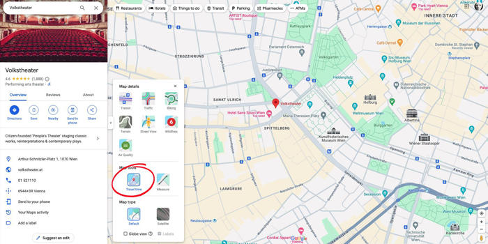android, verstecktes google-maps-feature: was bedeutet die blaue fläche?