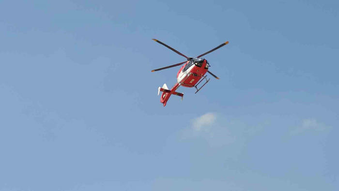 samsun’da ambulans helikopter yaşlı kadın için havalandı