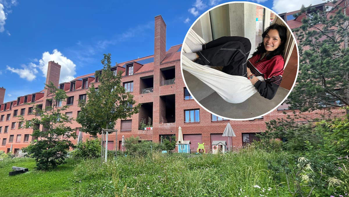 debora baumann (23) hatte bei der wg-zimmersuche doppeltes glück: wohngemeinschaft auf zwei etagen