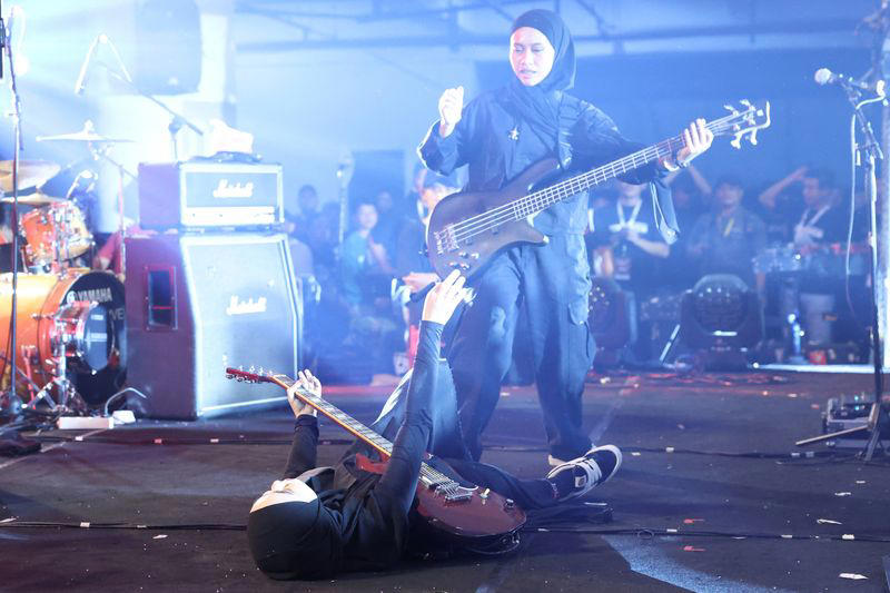 indonesian muslim metal group braces for biggest stage yet