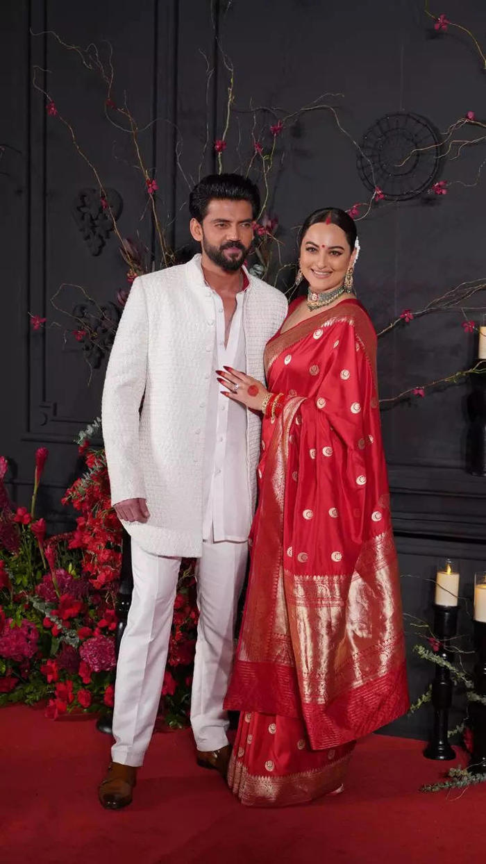 sonakshi sinha-zaheer iqbal get married: the couple make their first public appearance after tying the knot