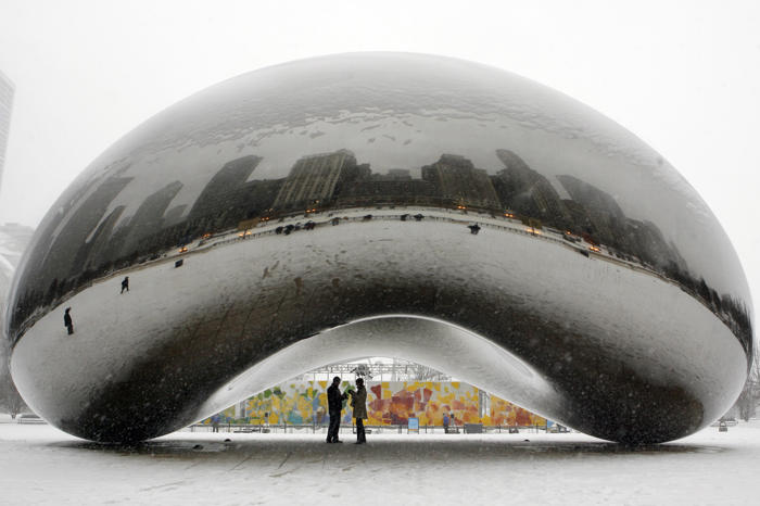 chicago's iconic 'bean' sculpture reopens to tourists after nearly a year of construction