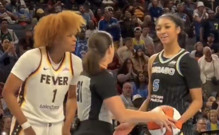 Angel Reese and NaLyssa Smith hilariously waved off a ref who was concerned  about their trash talk