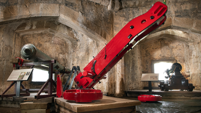 work begins to preserve 16th century cornish cannon