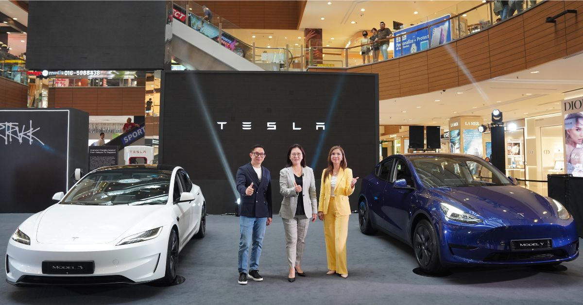 tesla debuts in penang with a cybertruck showcase, to open a service centre there soon