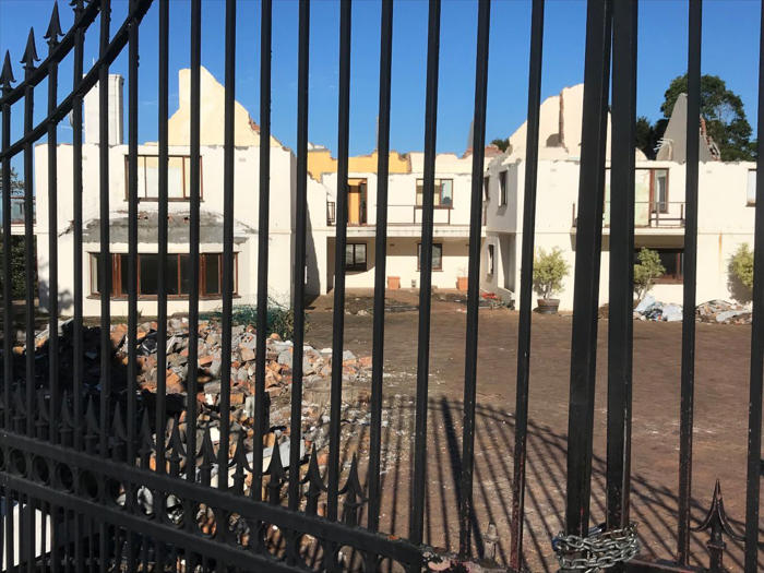 new owner demolishes gupta-owned constantia mansion – pictures